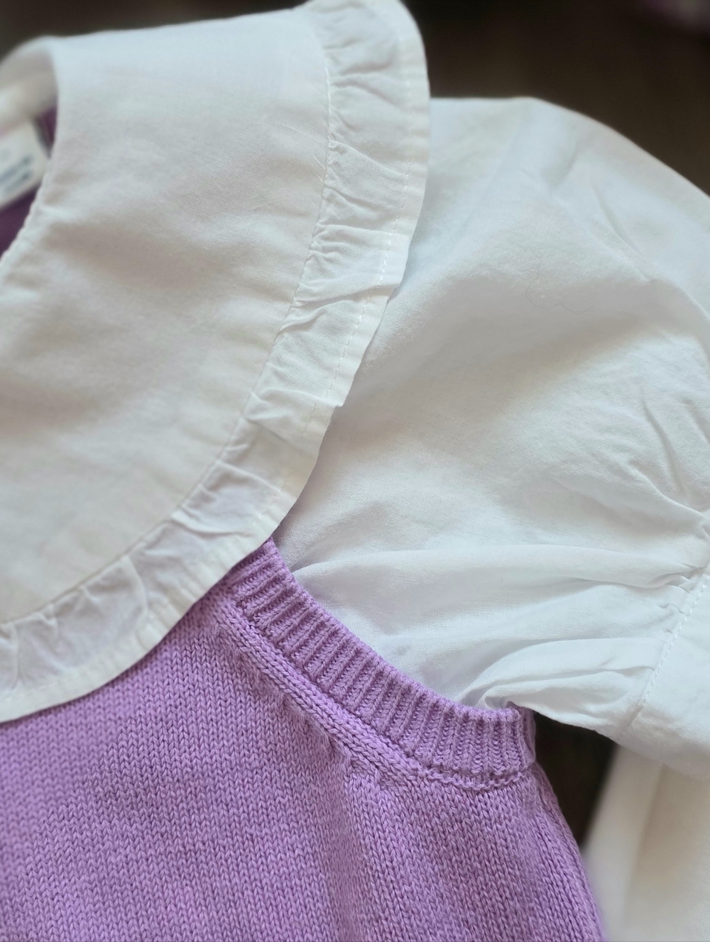 Janie & Jack lilac boucle Paris 6-pc outfit set - Picture 12 of 16